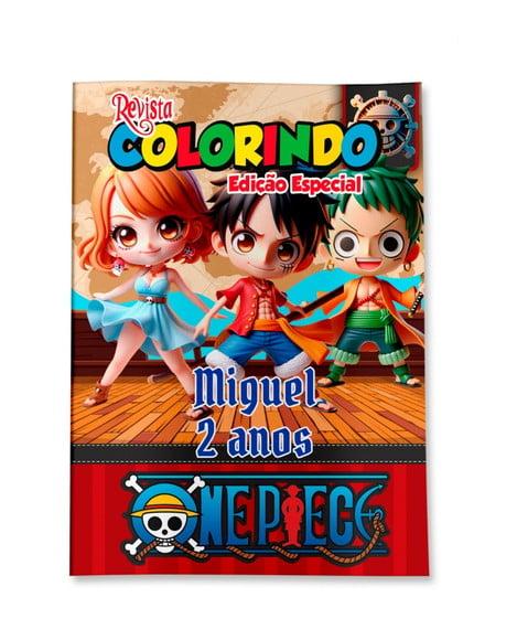 Revistinha para Colorir One Piece 14x10