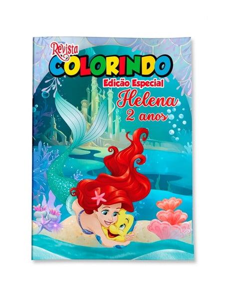 Revistinha para Colorir Pequena Sereia Ariel 14x10