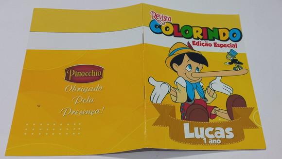 Revistinha para Colorir Pinóquio 14x10