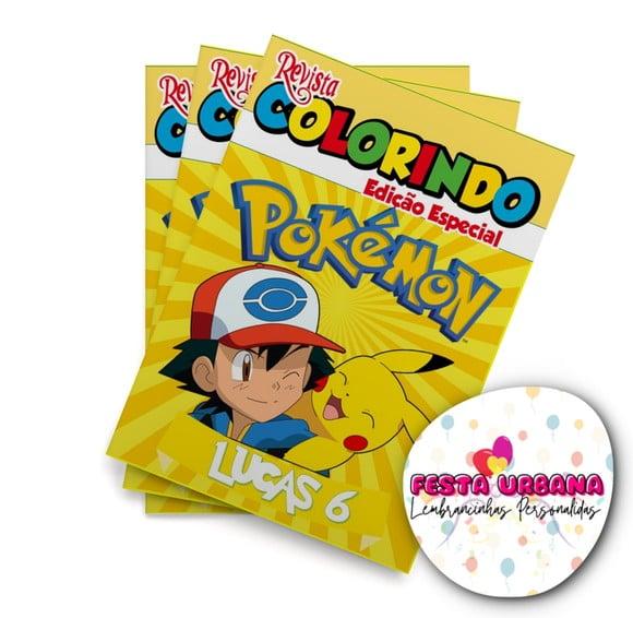 Revistinha para Colorir Pokémon 14x10