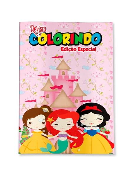 Revistinha para Colorir Princesas Cute Baby 14x10cm