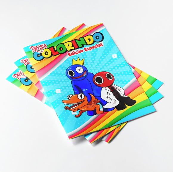 Revistinha para Colorir Rainbow Friends Huggy Wuggy 14x10