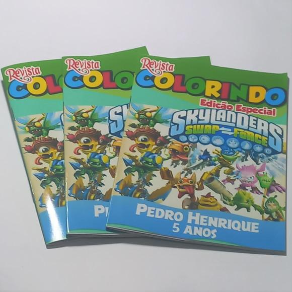 Revistinha para Colorir Skylanders 14x10