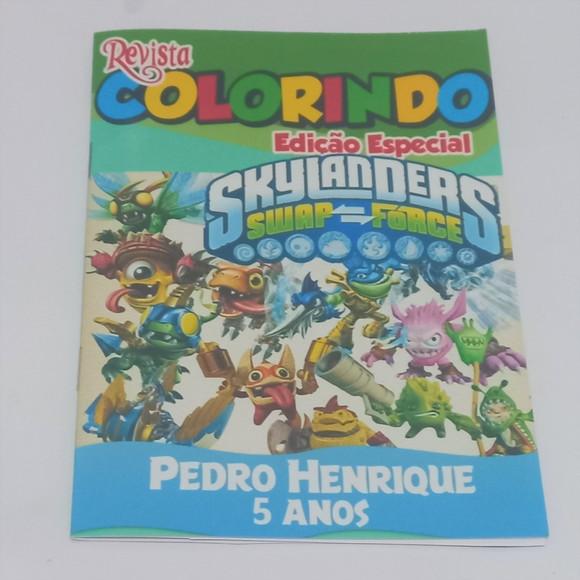 Revistinha para Colorir Skylanders 14x10
