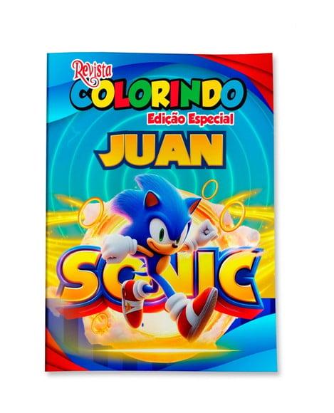 Revistinha para Colorir Sonic 14x10
