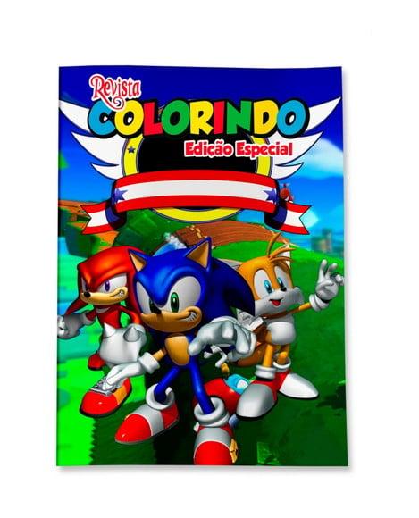 Revistinha para Colorir Sonic 14x10