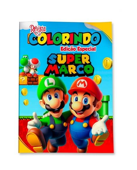 Revistinha para Colorir Super Mario 14x10