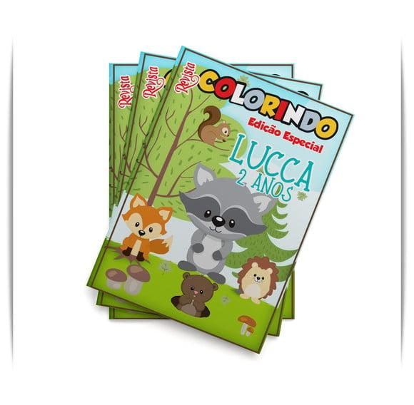 Revistinha para Colorir Urso Bosque Encantado Urso 14x10