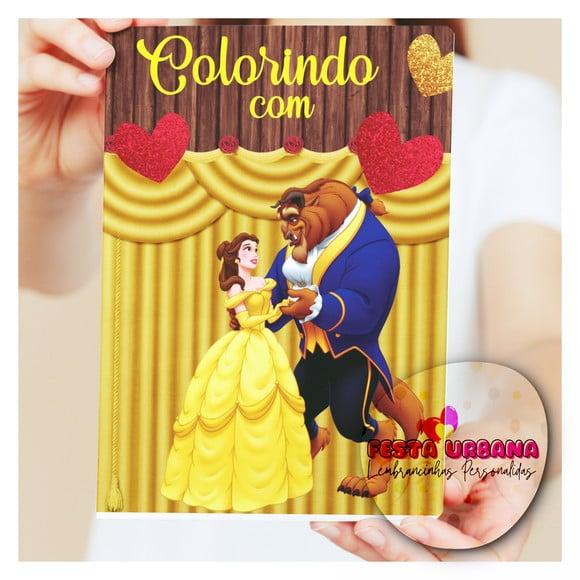 Revistinhas Para Colorir A Bela E A Fera Tam G 15x21 Cm