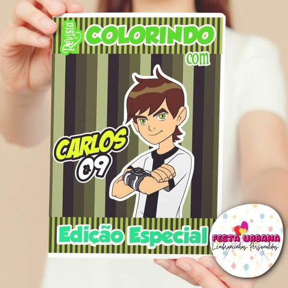 Revistinhas Para Colorir Ben 10 Tam G 15x21 Cm