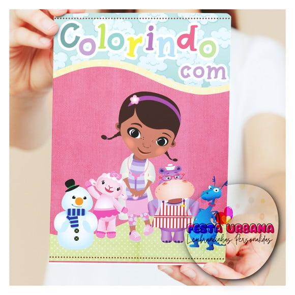 Revistinhas Para Colorir Doutora Brinquedos Tam G 15x21 Cm