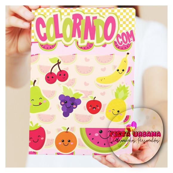 Revistinhas Para Colorir Frutinhas Tam G 15x21 Cm
