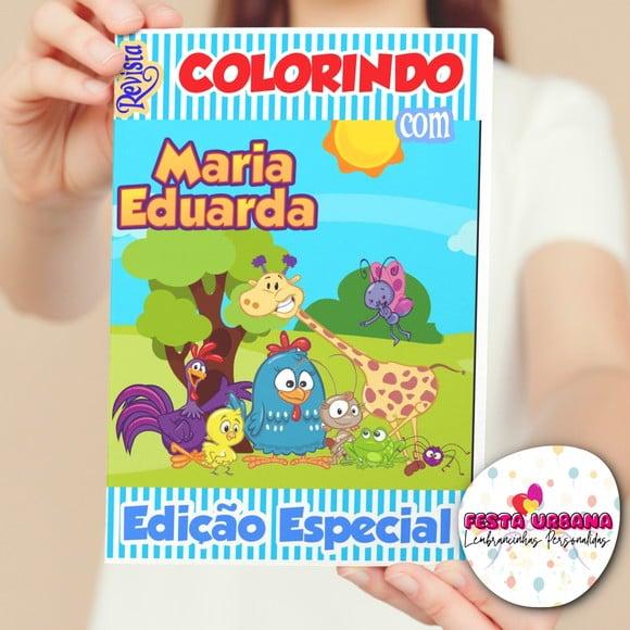 Revistinhas Para Colorir Galinha Pintadinha Tam G 15x21 Cm