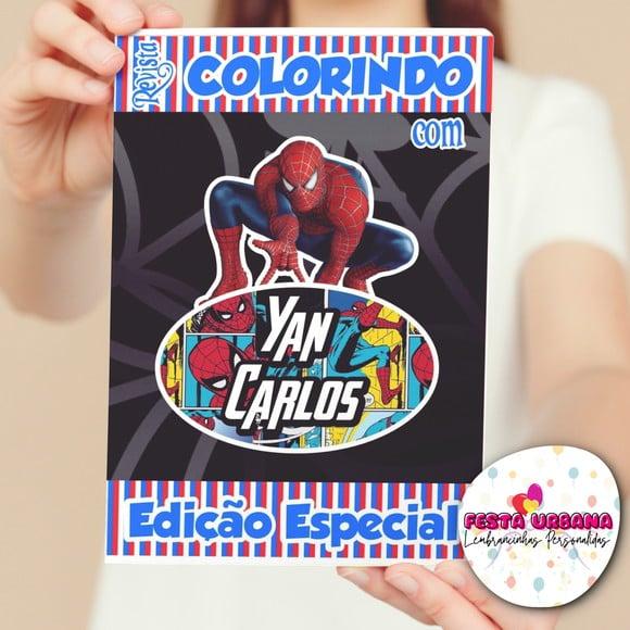 Revistinhas Para Colorir Homem Aranha Tam G 15x21 Cm