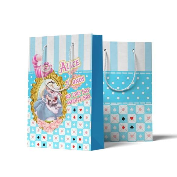 Sacolinha Personalizada Alice no País das Maravilhas