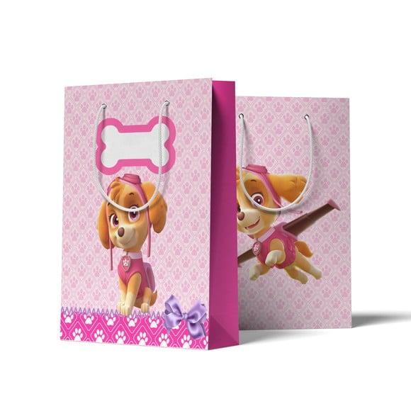 Sacolinha Personalizada Patrulha Canina Rosa