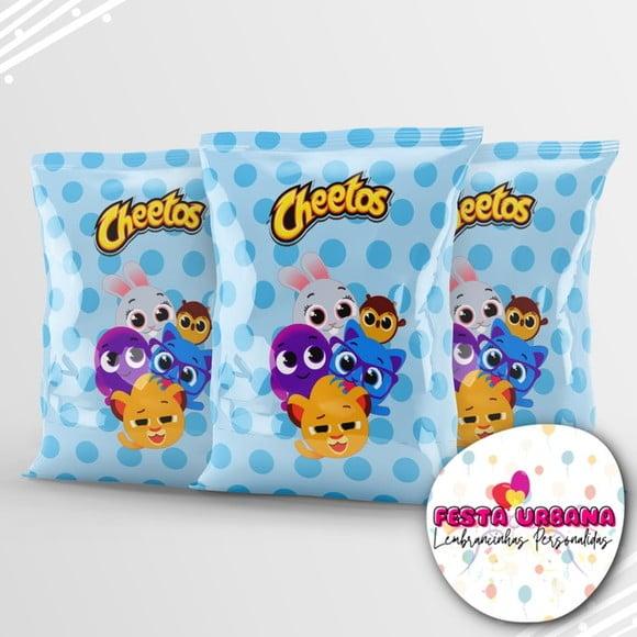 Salgadinho Cheetos Personalizado Bolofofos Azul