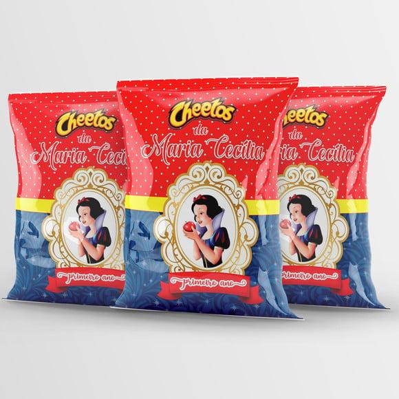 Salgadinho Cheetos Personalizado Branca de Neve
