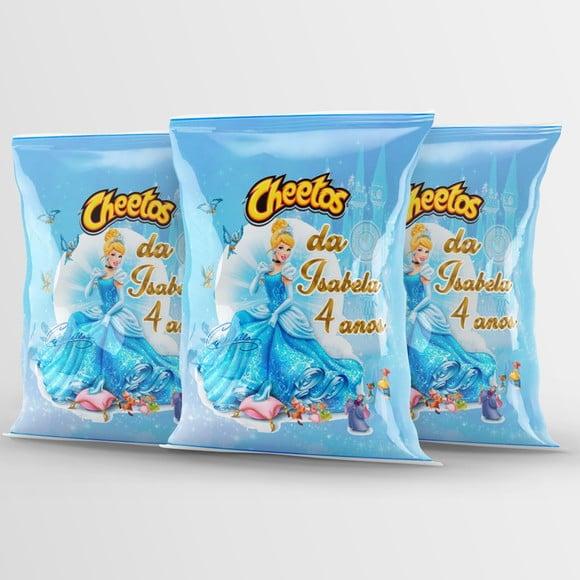 Salgadinho Cheetos Personalizado Cinderela