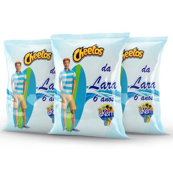 Salgadinho Cheetos Personalizado Ken Barbie Menino
