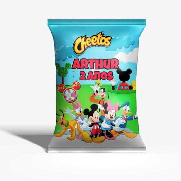 Salgadinho Cheetos Personalizado Mickey Fandangos