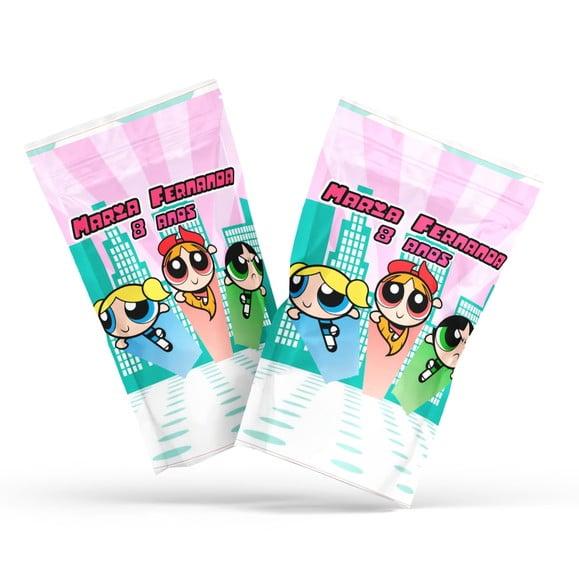 Saquinho Zip Lock Meninas Super Poderosas | G 12 X20 cm