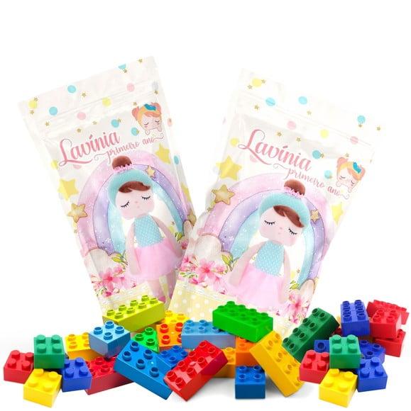 Saquinho Metalizado Ziplock Blocos de Montar Boneca Metoo no Pers