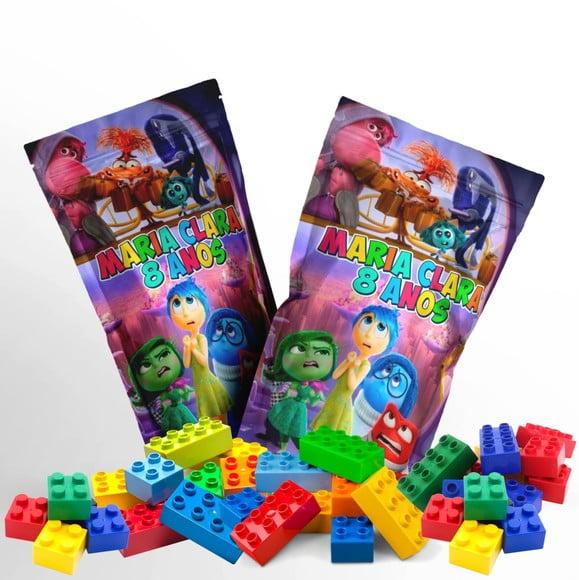 Saquinho Metalizado Ziplock Blocos de Montar Divertidamente no Pe