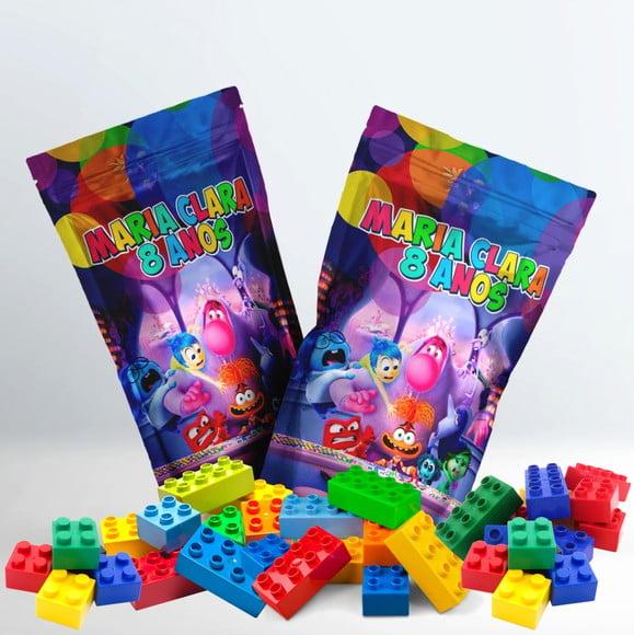 Saquinho Metalizado Ziplock Blocos de Montar Divertidamente no Pe