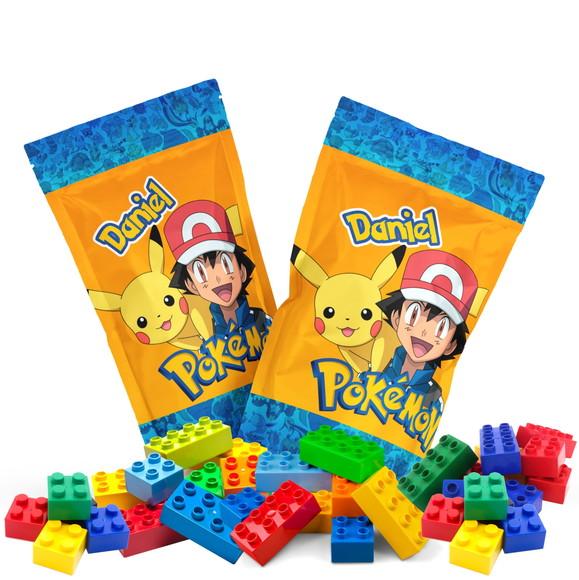 Saquinho Metalizado Ziplock Blocos de Montar Pokémon no Personal