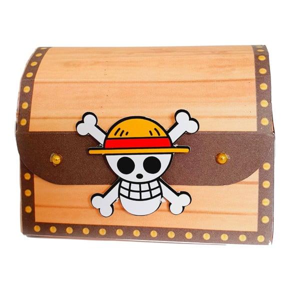 Caixinha Personalizada Bau One Piece Mais Relógio Digital | Lemb