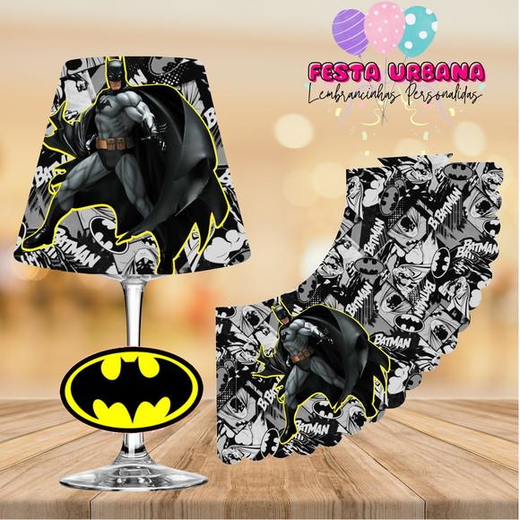 Cúpula para Abajur na Taça Batman | Lembrancinha Festa Infantil