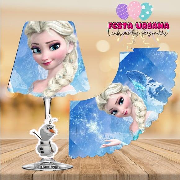 Cúpula para Abajur na Taça Frozen | Lembrancinha Festa Infantil