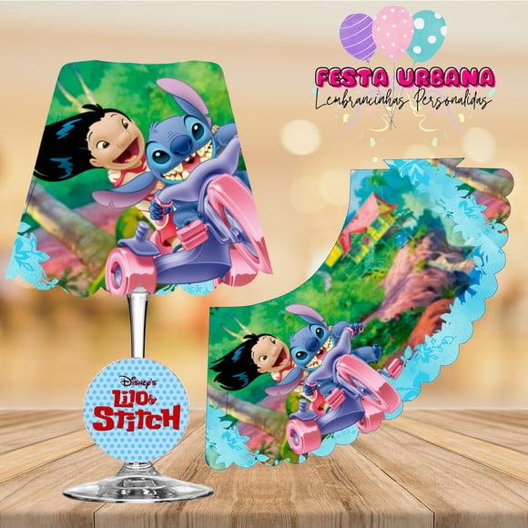 Cúpula para Abajur na Taça Lilo e Stitch | Lembrancinha Festa I