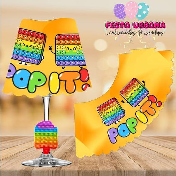 Cúpula para Abajur na Taça Pop It | Lembrancinha Festa Infantil