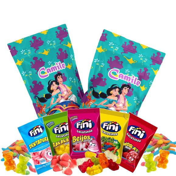Saquinho Metalizado Ziplock Fini Jasmine no Zip Lock Personalizad