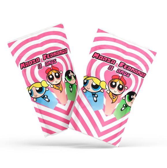 Saquinho Metalizado Ziplock Fini Meninas Super Poderosas no Zip L