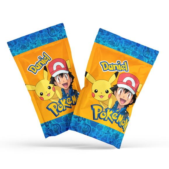 Saquinho Metalizado Ziplock Fini Pokémon no Zip Lock Personaliza