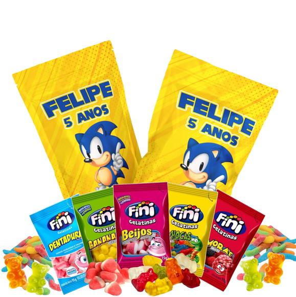 Saquinho Metalizado Ziplock Fini Sonic no Zip Lock Personalizado 
