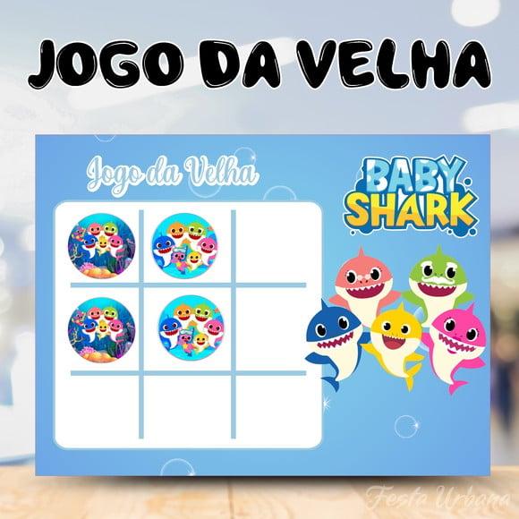 Jogo da Velha Baby Shark Lembrancinha Personalizada | Lembrancinh