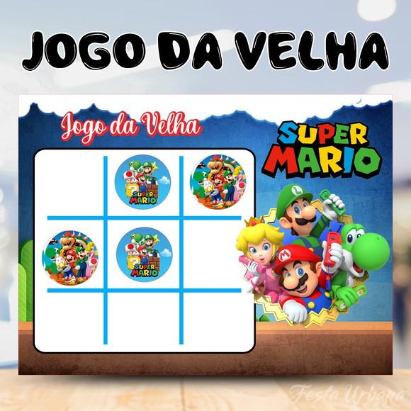 Jogo da Velha Super Mario Bross | Lembrancinha Festa Infantil