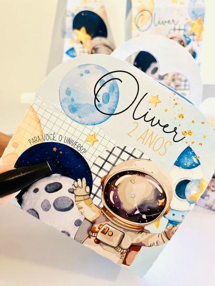 Kit 40 Caixinhas Astronauta Lembrancinhas Personalizadas | Lembra