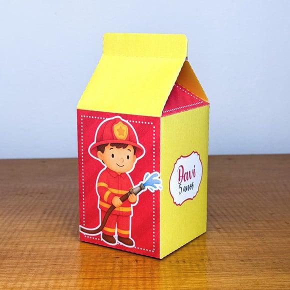 Kit 40 Caixinhas Bombeiro Lembrancinhas Personalizadas | Lembranc
