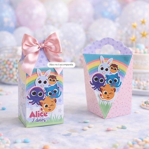 Kit 40 Caixinhas Bolofofos Rosa Lembrancinhas Personalizadas | Le