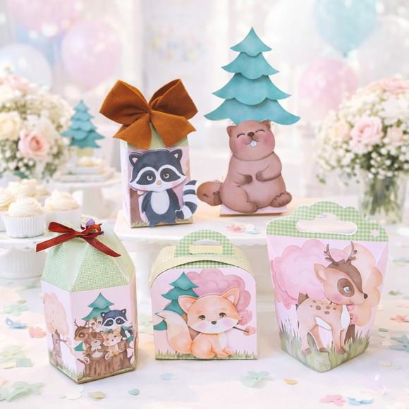 Kit 40 Caixinhas Bosque Lembrancinhas Personalizadas | Lembrancin