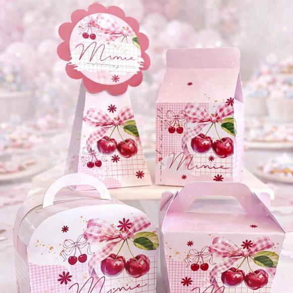 Kit 40 Caixinhas Cerejinha Personalizadas Lembrancinha | Lembranc