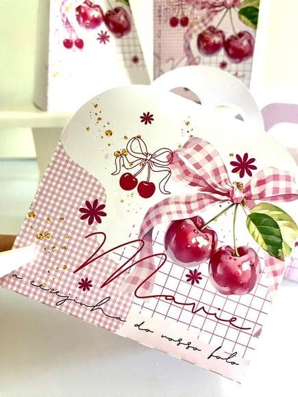 Kit 40 Caixinhas Cerejinha Personalizadas Lembrancinha | Lembranc