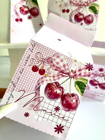 Kit 40 Caixinhas Cerejinha Personalizadas Lembrancinha | Lembranc