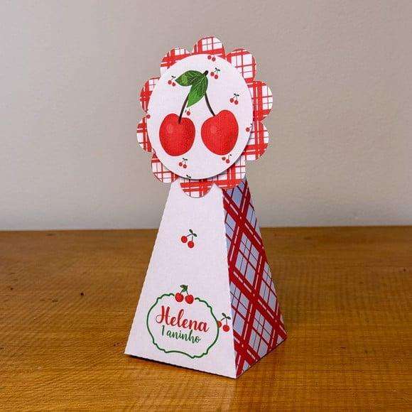 Kit 40 Caixinhas Cerejinha Personalizadas Lembrancinha | Lembranc