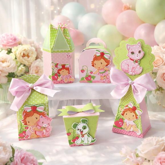 Kit 40 Caixinhas Moranguinho Baby Lembrancinha Personalizada | Le